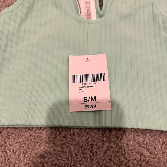 forever 21 mint green ribbed crop top - Picture 8 of 8